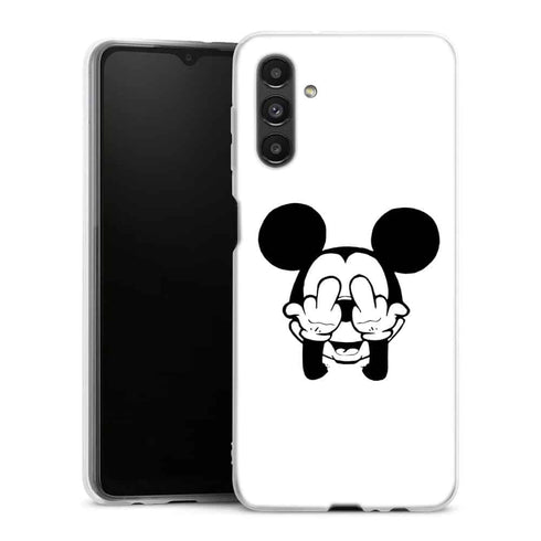Coque téléphone Samsung A04S Doigt d'honneur Fuck the Mouse