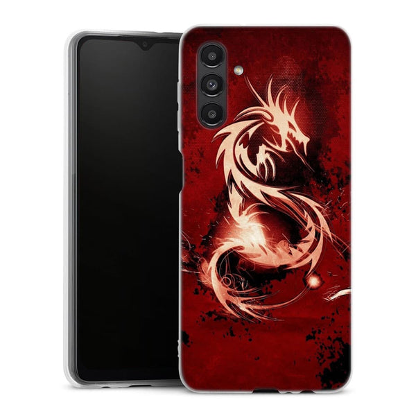 Coque pour Samsung A04S Dragon Rouge