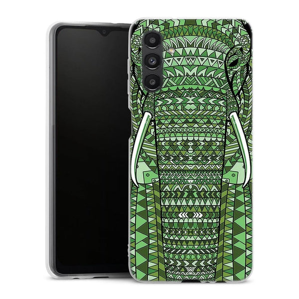 Coque Samsung Galaxy A04S Elephant Vert Azteque