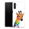 Coque Samsung Galaxy A04S Girafe Mulicouleurs