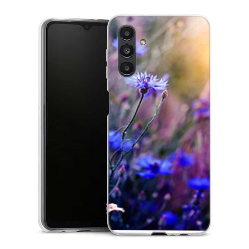 Coque Samsung Galaxy A04S Jardin Fleuri Violet Doré
