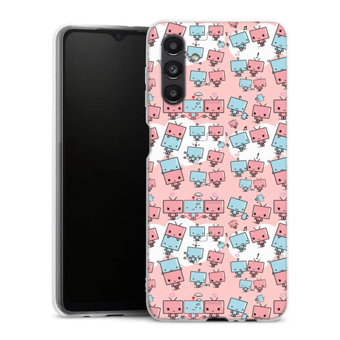 Coque Samsung Galaxy A04S originale Kawaïi Robots