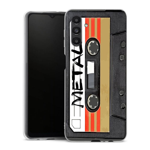 Coque Samsung A04S Logo du groupe de musique heavy metal