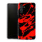 Coque pour Samsung A04S Paint Slpash Rouge