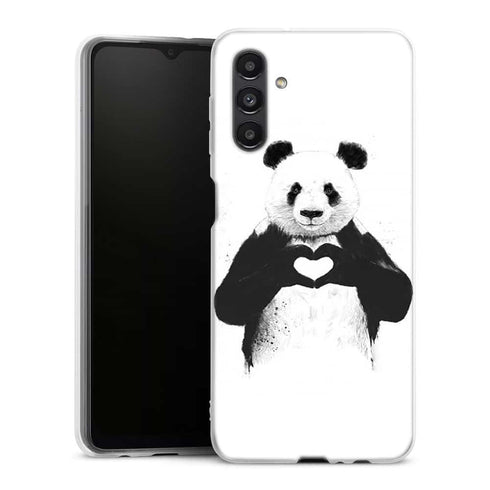 Coque Samsung Galaxy A04S Panda Love