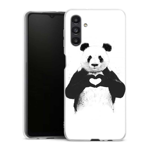 Coque Samsung Galaxy A04S Panda Love