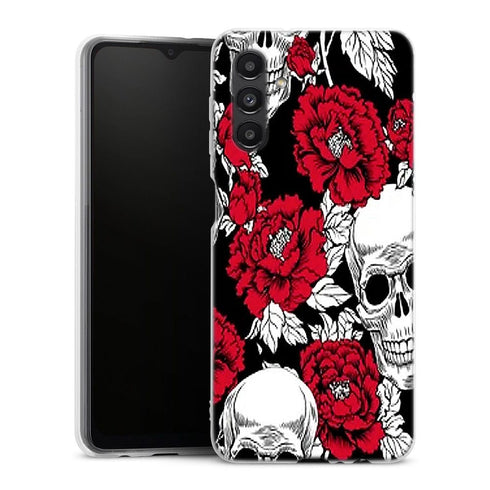 Coque Samsung A04S Pivoines Rock and Roll