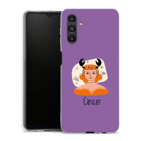Coque gel silicone Samsung A04S Zodiac Cancer