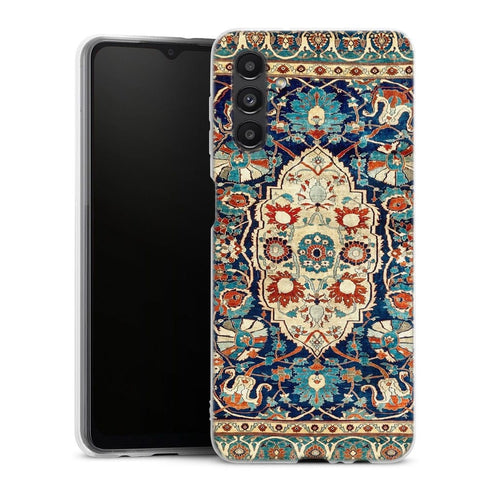 Coque Samsung Galaxy A04S Tapis en soie persan Heriz ou Tabriz
