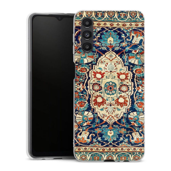 Coque Samsung Galaxy A04S Tapis en soie persan Heriz ou Tabriz