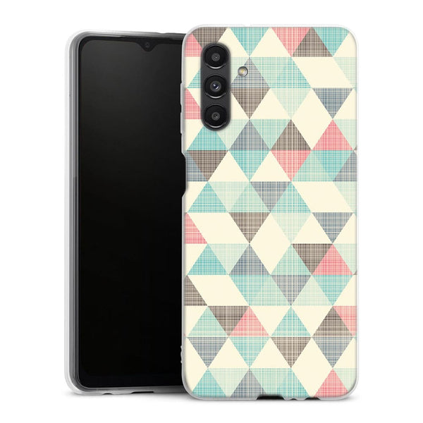 Coque pour Samsung A04S Triangles Vintage