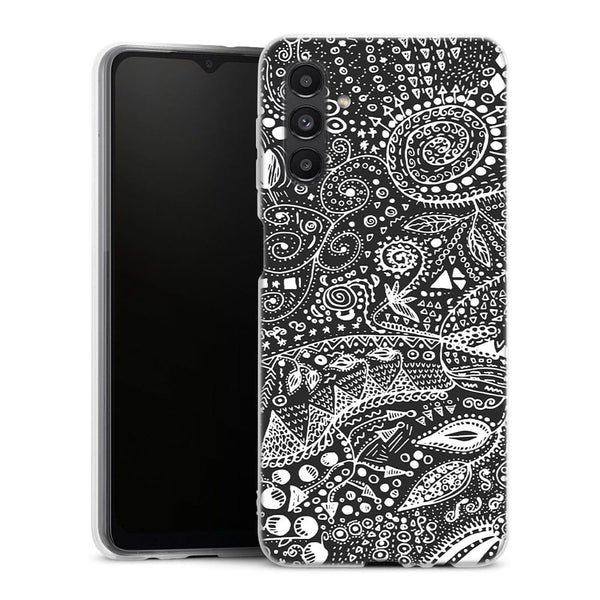 Coque pour Samsung A04S Aztec bw handmade