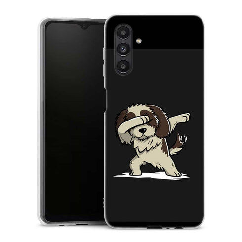 Coque Samsung Galaxy A04S Dog shih tzu dabbing