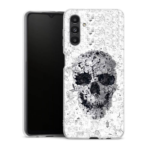 Coque Samsung A04S Doodle Skull