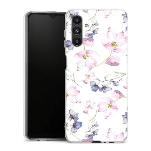 Coque Samsung Galaxy A04S fleurs aquarelles
