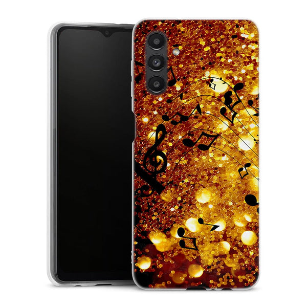 Coque pour Samsung A04S Golden Music
