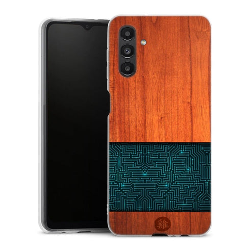 Coque Samsung Galaxy A04S Natural Wooden Wood Bamboo