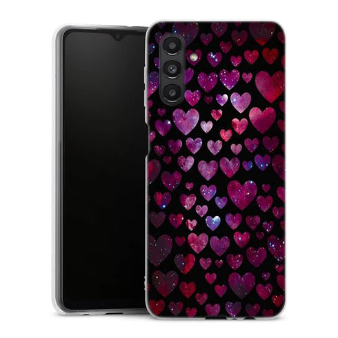Coque Samsung Galaxy A04S Space Hearts