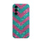 Coque pour Samsung A05S Chevrons Strass Violet Rose
