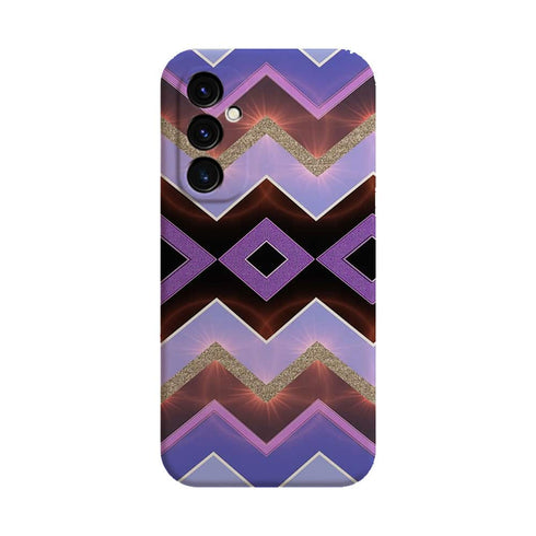 Coque pour Samsung A05S Chevrons Azteque Violet