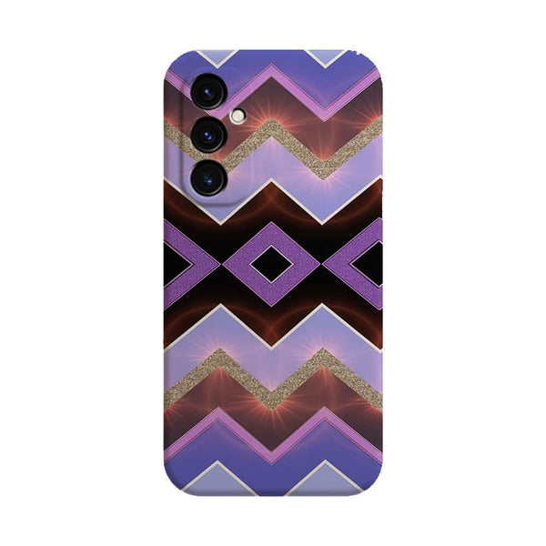 Coque pour Samsung A05S Chevrons Azteque Violet