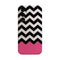 Coque pour Samsung A05S Chevrons Colorés Rose et Noir
