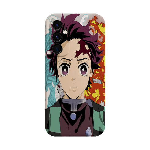 coque samsung A05S Demon Slayer Tanjiro Cardigan Fire