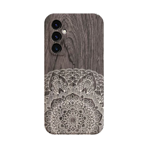 Coque pour Samsung A05S Floral Lacet Bois