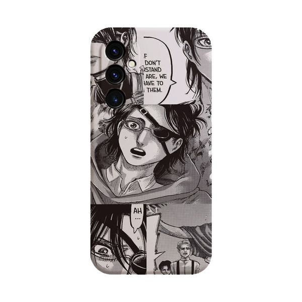 coque samsung A05S Hange Zoe attaque sur Titan