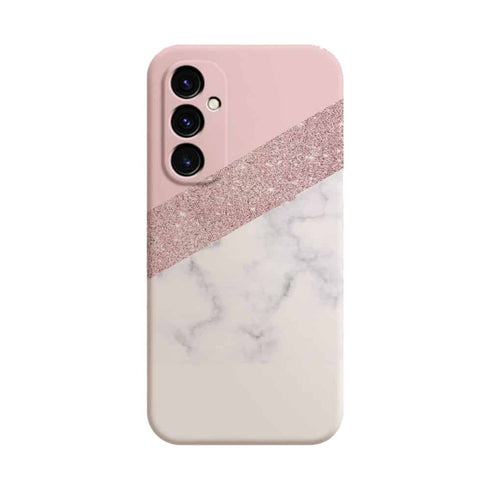 Coque Samsung Galaxy A05S Marbre Swarovski Rose