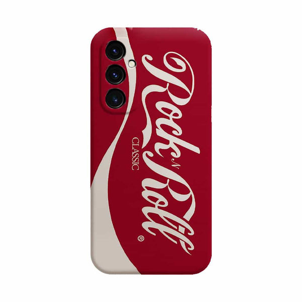 Coque Samsung A05S Rock and Roll Coca Cola, protection antichocs souple en silicone, dessin logo Coca Cola