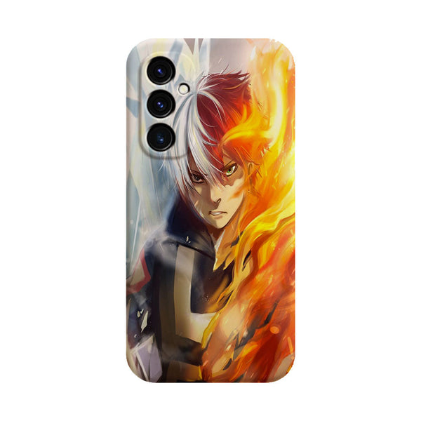 coque samsung A05S Shoto Todoroki ice and fire