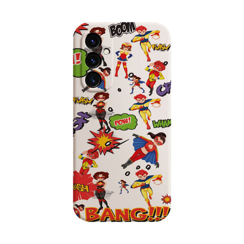 coque samsung A05S Super Heros Blanc