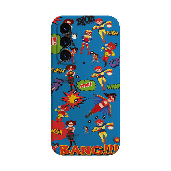 coque samsung A05S Super Heros Bleu