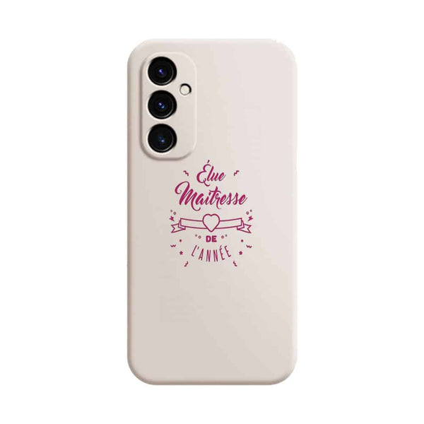 Coque Samsung Galaxy A05S Elue maitresse de l'annee cadeau professeur