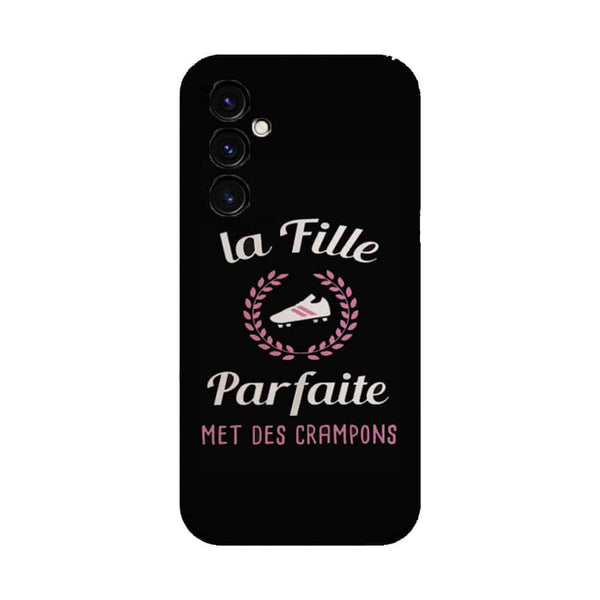Coque Samsung Galaxy A05S La fille parfaite met des crampons footballeuse