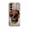 Coque pour Samsung A05S Skull flowers gardening