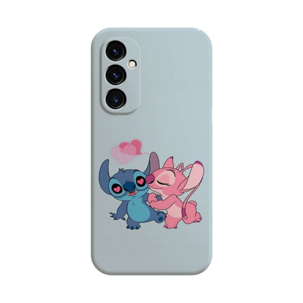coque samsung A05S Stitch angel love heart pink