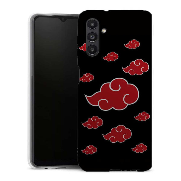 samsung a13 coque au look Nuages Akatsuki Rouge - Collection Manga MaCoquePerso