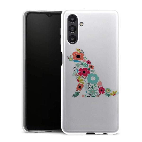 Coque Samsung Galaxy A13 5G Border Collie floral - MaCoquePerso