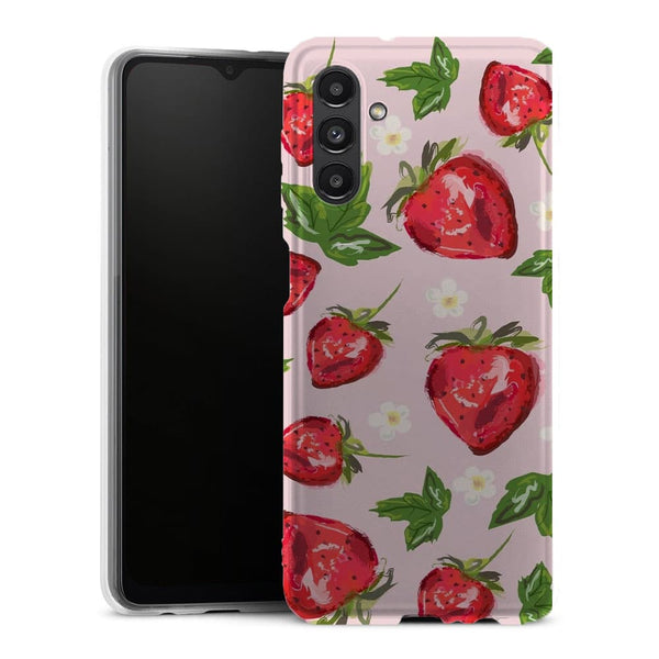 Coque Samsung Galaxy A13 5G Botanique aux fraises - MaCoquePerso