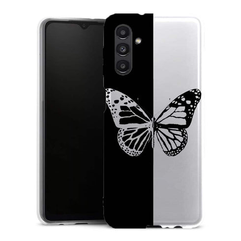 Coque Samsung Galaxy A13 5G Butterfly Noir et Blanc - MaCoquePerso