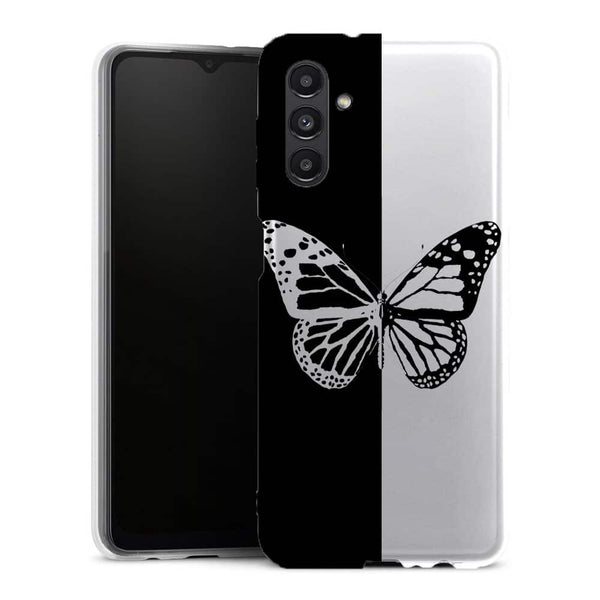 Coque Samsung Galaxy A13 5G Butterfly Noir et Blanc - MaCoquePerso