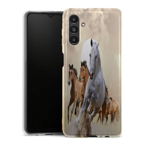 Coque Samsung Galaxy A13 5G Cheval Blanc - MaCoquePerso