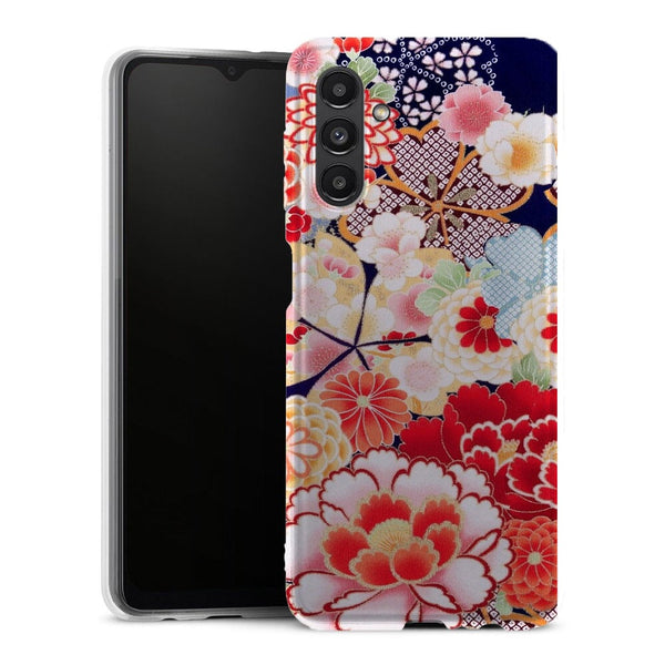 Coque Samsung Galaxy A13 5G fleurs japonais antiques - MaCoquePerso