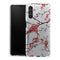 Coque Samsung Galaxy A13 5G fleurs de cerisier orientales blanches et rouges - MaCoquePerso
