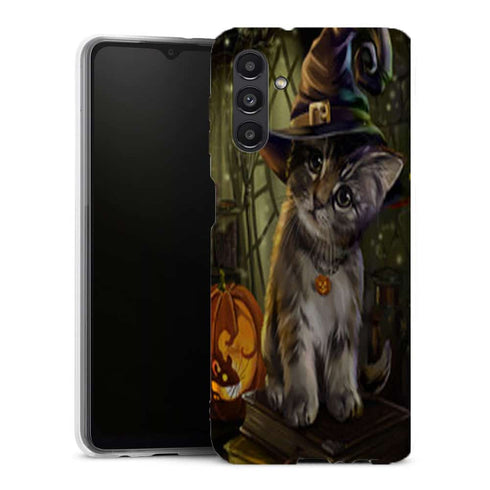 Coque Samsung Galaxy A13 5G Halloween Cat - MaCoquePerso