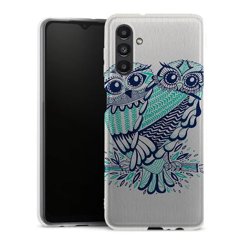 Coque Samsung Galaxy A13 5G Hiboux Turquoises - MaCoquePerso
