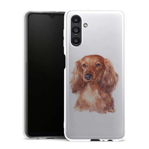 Coque Samsung Galaxy A13 5G Mon Teckel en Portrait - MaCoquePerso