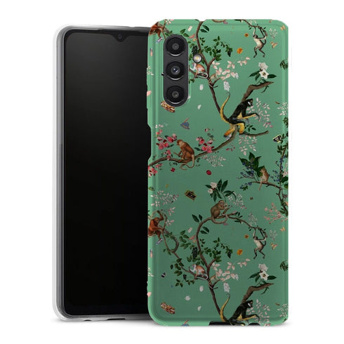 Coque Samsung Galaxy A13 5G Monde des singes vert - MaCoquePerso